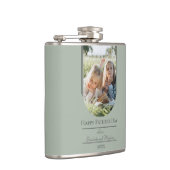 Moderne Arch Photo Vaderdag | Sage Green Heupfles (Rechts)