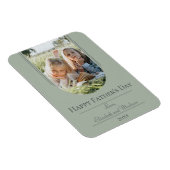 Moderne Arch Photo Vaderdag | Sage Green Magneet (Rechterzijde)