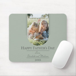 Moderne Arch Photo Vaderdag | Sage Green Muismat