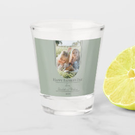 Moderne Arch Photo Vaderdag | Sage Green Shot Glas