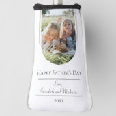 Moderne Arch Photo Vaderdag | wit Golfheadcover (Draai 90)