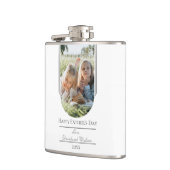 Moderne Arch Photo Vaderdag | wit Heupfles (Links)