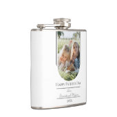 Moderne Arch Photo Vaderdag | wit Heupfles (Rechts)