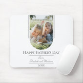 Moderne Arch Photo Vaderdag | wit Muismat (Met muis)