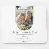 Moderne Arch Photo Vaderdag | wit Muismat (Voorkant)