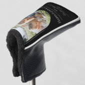 Moderne Arch Photo Vaderdag | Zwart Golfheadcover (3/4 voorkant)