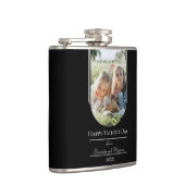 Moderne Arch Photo Vaderdag | Zwart Heupfles (Rechts)