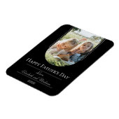 Moderne Arch Photo Vaderdag | Zwart Magneet (Linkerzijde)