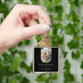 Moderne Arch Photo Vaderdag | Zwart Sleutelhanger (Hand)