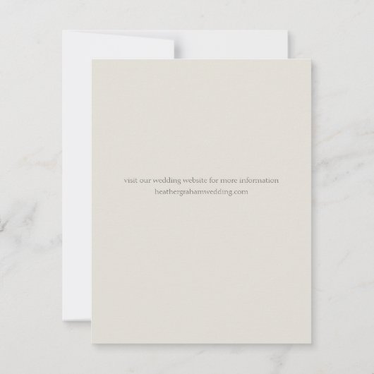 Moderne Arch Sage Green Wedding Save the Date Kaar (Achterkant)