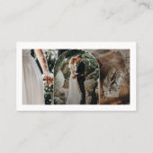 Moderne Arch Script Photography Professional Visitekaartje (Achterkant)