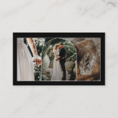 Moderne Arch Script Photography Professional Visitekaartje (Achterkant)