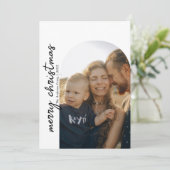 Moderne Arch-serie met kerstfeestdag Kaart (Staand voorkant)