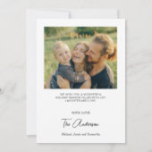 Moderne Arch-serie met kerstfeestdag Kaart (Achterkant)