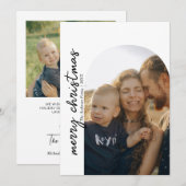 Moderne Arch-serie met kerstfeestdag Kaart (Voorkant / Achterkant)