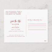 Moderne Arch sparen het Briefkaart van de Datum (Achterkant)