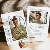 Moderne Arch Two foto afstudeerfeest Kaart