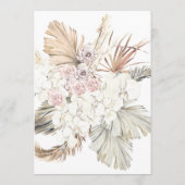 Moderne Arch White Pampas Boho Desert Vrijgezellen Kaart (Achterkant)