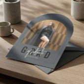 Moderne Archief Foto Houtskool Afstuderen Kaart