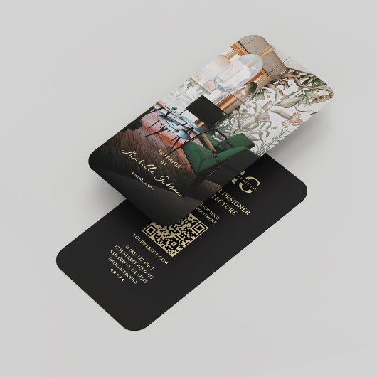 Moderne Architect Interieur Ontwerper Monogram Zwa Visitekaartje