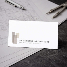 Moderne Architectenbureau Minimalist Visitekaartje