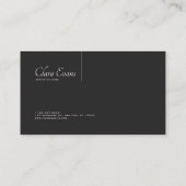 Moderne architectonische 3D-blokken zwart en beige Visitekaartje (Achterkant)