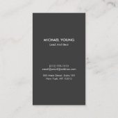 Moderne architectonische blokken Logo grijs/wit Visitekaartje (Achterkant)