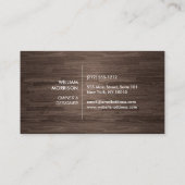 Moderne architectonische blokken Logo II op donker Visitekaartje (Achterkant)