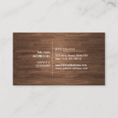 Moderne architectonische blokken Logo II op Woodgr Visitekaartje (Achterkant)