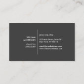 Moderne architectonische blokken Logo II wit/grijs Visitekaartje (Achterkant)