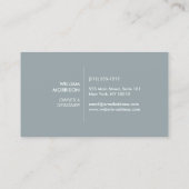 Moderne architectonische blokken Logo II wit/leist Visitekaartje (Achterkant)