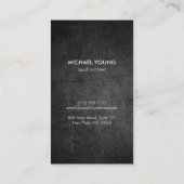 Moderne architectonische blokken Logo wit/donker m Visitekaartje (Achterkant)