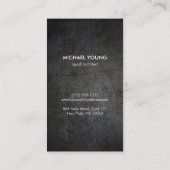 Moderne architectonische blokken Logo wit/donker m Visitekaartje (Achterkant)