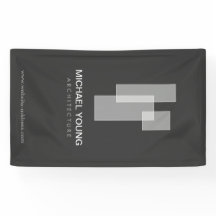 Moderne architectonische blokken Logo wit/grijs