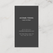 Moderne architectonische blokken Logo wit/grijs Visitekaartje (Achterkant)
