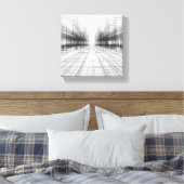 Moderne architectonische draadframekunst - Abstrac Canvas Afdruk (Insitu (Slaapkamer))