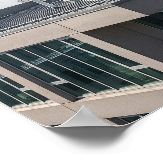 Moderne architectonische koepel poster (Hoek)