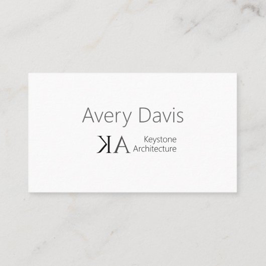 Moderne Architectural Engineer Blauwdruk Schets Visitekaartje (Achterkant)