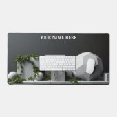 Moderne architecturale bladbrutalisme bureaumat (Keyboard & Muis)