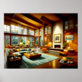 Moderne architecturale interieur uit de tweede eeu poster (Voorkant)