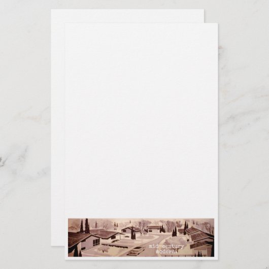 Moderne architectuur uit de Middeleeuwen Briefpapier (Voorkant / Achterkant)