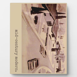 Moderne architectuur uit de Middeleeuwen Fotoplaat