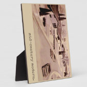 Moderne architectuur uit de Middeleeuwen Fotoplaat (Zijkant)