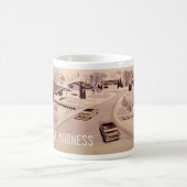 Moderne architectuur uit de Middeleeuwen Koffiemok (Center)