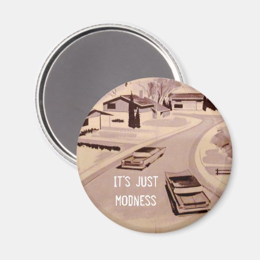 Moderne architectuur uit de Middeleeuwen Magneet (Voorkant / Achterkant)