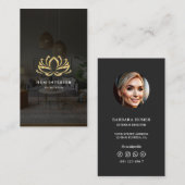 Moderne architectuur van interieurontwerper Lotus Visitekaartje (Voorkant / Achterkant)