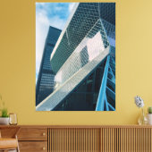 Moderne architectuur van Seattle Canvas Afdruk (Insitu (Woonkamer))