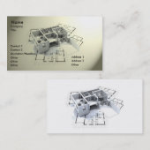 Moderne architectuur visitekaartje (Voorkant / Achterkant)
