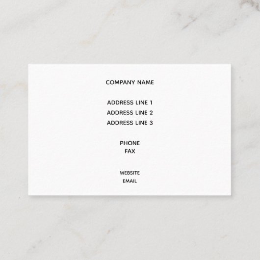 Moderne Arctic Blue Ocean Waves Chinese Japans Visitekaartje (Achterkant)