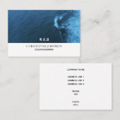 Moderne Arctic Blue Ocean Waves Chinese Japans Visitekaartje (Voorkant / Achterkant)